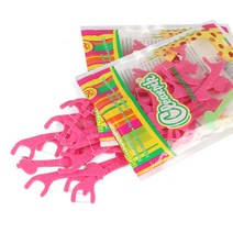 클린픽 키즈플로스픽스 유아용 치실 지퍼형 50p, 핑크, 2개