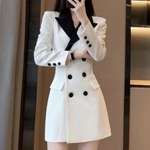 셔츠 더블버튼 정장원피스 [O530]