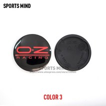 4 개/몫 M595 OZ 레이싱 62MM 자동차 휠 센터 허브 캡 합금 휠 림 센터 허브 캡 커버 센터 캡 교체 PA66M15, 03 BLACK RED