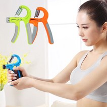 강도조절악력기 완력기 손목운동 소방 경찰 악력측정 손목운동기구 헬스 근력운동기 푸쉬업바 휘트니스, 블랙