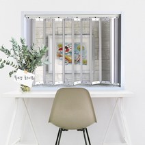 투명홀딩도어 자바라 10종 모음, 투명화이트+화이트부속