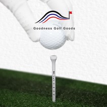 [3XG]골프 우드 티 Golf tee 50pcs, 화이트 계열 (1팩 약 50개)