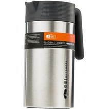 GSI 아웃도어 글래시어 베큠 자바 프레스 - 33 fl. oz. 캠핑 코펠 344079, Stainless Steel