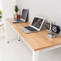 e스마트 노트북책상겸 사이드테이블1600x400, 아카시아/(일자다리)블랙