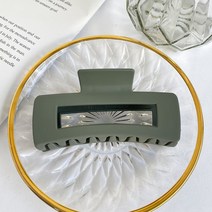 10cm 빅사이즈 사각 집게핀 긴머리 왕 큰 초대형 집개핀 아크릴 무광 헤어핀 올림머리