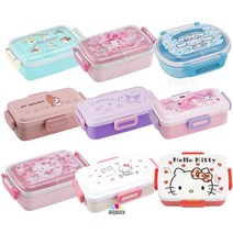 산리오 도시락 마이멜로디 쿠로미 시나모롤 헬로키티 캐릭터 1단 유아 유치원 초등 학생 소풍, 11.헬로키티 스위트[450ml]1단 사각도시락