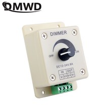 전압 조정기 DC-DC 안정기 8A 전원 공급 장치 가능한 속도 컨트롤러 DC 12 V LED 조광기 1 Pcs, 한개옵션0
