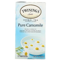 이지몰 Twinings (트와이닝) 허브차 레몬 생강 무카페인 티백 25개입 1.32oz(37.5g) No.46078, 25 개, 퓨어 카모마일
