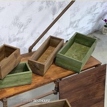 방부목화분 화분커버 2호 33x13x11cm 사각 텃밭상자 화단 베란다텃밭 만들기 직사각형 우드화분 옥상 디자인 나무 목재화분 사각화분 옥상텃밭 텃밭상자 상자텃밭 텃밭가꾸기 화단만들기 베란다화분 원목화분 미니텃밭 옥상정원, 그린