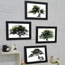 iv017-소나무/액자세트, 블랙／A-컬러