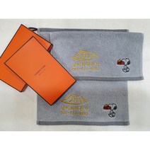 송월 개업수건 고리핸드타올 자수인쇄 케이스 무료, 그레이