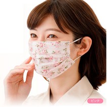 일본직수입 일회용 고급 꽃무늬 마스크 스타일마스크 비말차단 덴탈마스크 99%차단