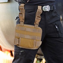 드롭레그패널 플랫폼 허벅지 몰리 시스템 레그백 레그 파우치, 카키