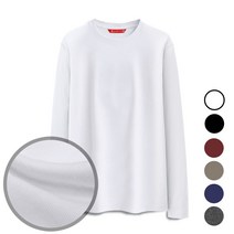 알베테 베이직 무지 라운드넥 20수 면100% 6 Color 긴팔 티셔츠