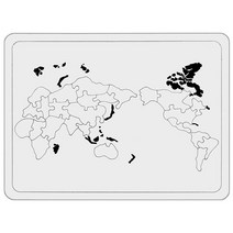 [동화오피스] 종이퍼즐 세계지도 - 세계지도퍼즐 퍼즐만들기 퍼즐끼우기 퍼즐맞추기