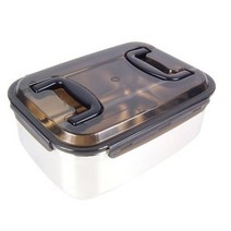 베이직(무지) 스텐 핸디밀폐 투핸들 스테인리스용기, 7.2L, 1개