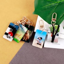열쇠고리 만들기 포토 사진 애완동물 키 부자재, 포토 열쇠고리_3x5cm(1.5T+1.5T)개