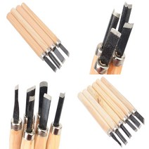 나무조각칼 목공칼 목공끌 서각끌 서각도세트, 4P