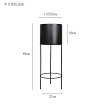 철재화분다이 원목화분선반 정리대모던하고 심플한 꽃꽂이 패션 연철 식물 선반 견고한 구조 화분 스탠드, 35 Black Shelf Medium