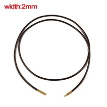 DIY 가죽끈 팔찌 목걸이 만들기 수제 가죽 로프 랍스터 걸쇠 끈 체인 블랙 브레이드 왁스 코드 펜던트 쥬얼리 45 cm 50 60cm, 09 2mm brown G, 1개