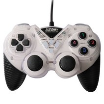 유선 USB 게임 컨트롤러 PC 컴퓨터 진동 조이스틱 게임 패드 노트북, W