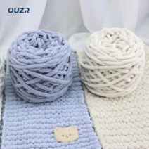 OUZR 스카프 털실 뭉치를 짜다, 연보라, 5