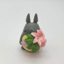 테라리움 만들기 재료 회색 고양이 미니어처 캐릭터 동물피규어, m014_핑크꽃 회색고양이 1P