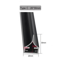 블레이드 작업 테이블 나이프 알루미늄 합금 5x15 / 8x30 /20x30mm CO2 레이저 커팅 아크릴 소재, 03 Type C_03 700mm