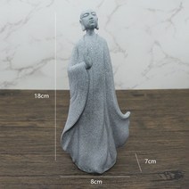 부처님 불교악세사리 석가모니상 불상 석불 little buddhist monkeys tibetan buddhism figurines buddha 석상 정원 자동차 장식 명상 홈, 27
