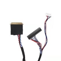 LVDS 스크린 케이블 I-PEX 20453-040T-11 40Pin 1CH-6BIT 단일 6 8 더블 10.1-18.4 인치, 02 Single 6-500MM
