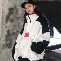 하프집업 아노락 기모안감 올드스쿨룩 반집업자켓 아노락점퍼 오버핏점퍼
