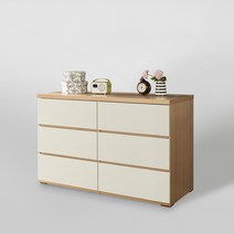 모아이 3단 5단 와이드 서랍장, 아이보리