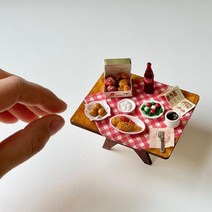 아트박스/올어바웃키트 미니어처 음식 치킨세트 만들기 DIY 풀키트, 본품