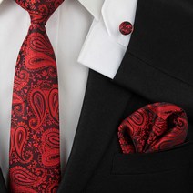 클래식 남성 넥타이 Jacquard Woven Necktie Business Wedding Party Ties Set