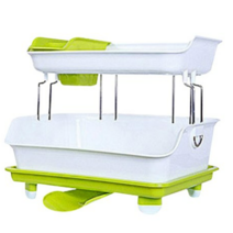 창신리빙 센스 식기건조대 2단, 그린, 2개