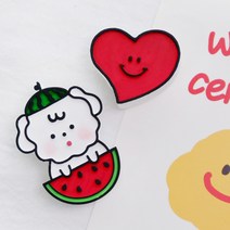 수박먹숑+리필오일+선물포장 강아지 푸들 비숑 차량방향제 석고방향제 자동차 차량용방향제, 1.다우니에이프릴, 수박먹숑