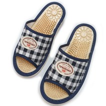 태양실내화 건강지압거실화, 12번 체크블랙, 1개