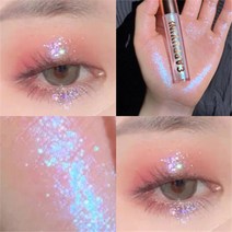 다이아몬드 아이 섀도우 메탈 리퀴드 쉬머와 샤인 글로우 글리터 아이새도우, 라이트 옐로우