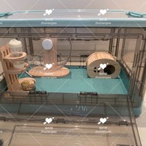고슴도치 애완동물 키우기 집 은신처 리빙박스 케이지 햄스터 용품, 대형 화이트