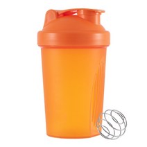 스테인레스 거품볼 400ML 블렌더 쉐이커 병 단백질 쉐이크 파우더 스포츠용 누출 방지, orange