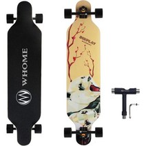 WHOME Longboard 성인용 41 인치 롱 보드Teenagers Girls BeginnerPro 하이브리드 프리 스타일 조각 크루징 보드 TTool이있는 스케이트, 7