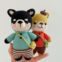시바견 뜨개인형 코바늘 diy재료 인형만들기 여친선물, C 재료