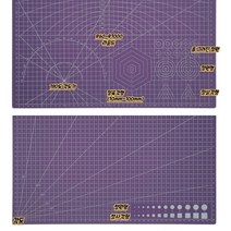 A3 양면 디자인 책상 고무판 커팅매트 둥근마감 칼판