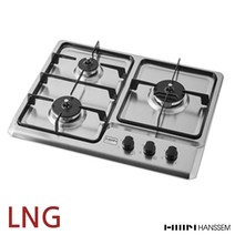 한샘 가스레인지 3구 HS123P LNG, 한샘 가스쿡탑 3구 HS123P LNG