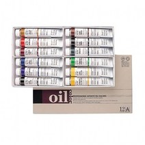 PGM1*^몰신한 유화 물감 세트 12색 20ml 학생용 그림 고급 용물감^*1췤pgm, a^^*옵션없슴