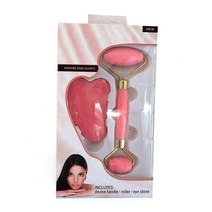 페이스롤러 니들롤러 마사지롤러 밀랍 구아샤 스크레이퍼 보드 마사지 로즈 레진 과샤 스톤 페이스 넥 리프, 02 Bright pink