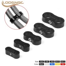 호스 AN4 AN6 AN8 AN10 AN12 브레이드 고무 라인 클램프 알루미늄 알루마이트 분리기 분배기 검정색 파란색, [13] AN8 silver, 13 AN8 silver