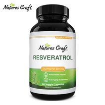 네이쳐스 크래프트 레스베라트롤 1200mg 60캡슐 Resveratrol, 1병