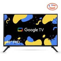 데이니즈 구글 스마트 40인치 FHD TV 초고화질 빌트인 크롬캐스트 구글어시스턴트지원 스텐드형 광시야각 고성능칩셋 에너시소비효율1등급 자가설치, AH400Fgoogle TV