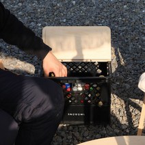 스노우아울 밀크박스 전용 폴드 우드상판 Free 345mm, 폴드 우드상판 딥브라운